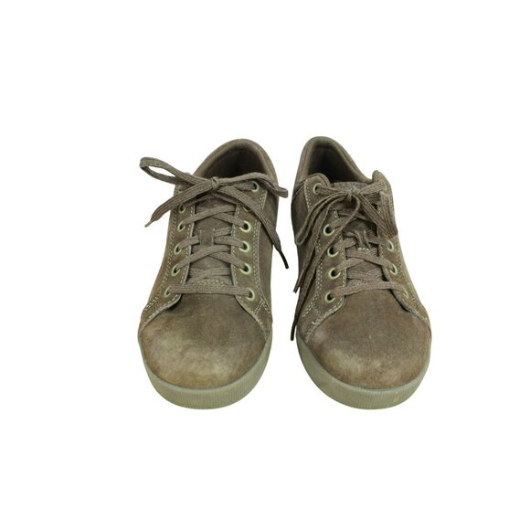 LL Bean Brown Suede Oxford Casual Comfort Lace Up Sneaker Shoes Size 7.5 M - Picture 5 of 9